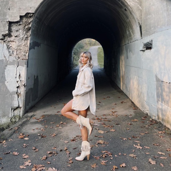 white leather Donna western boot