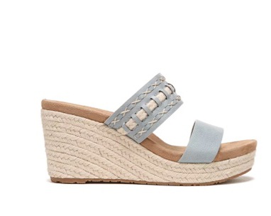 the poppy wedge espadrille in fresh blue